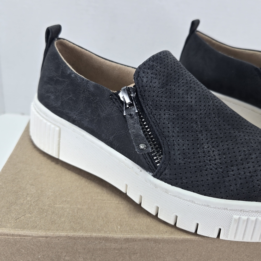 SOUL Naturalizer Turner Black Slip-On Perforated Loafer Platform Sneakers Size 5 - Picture 10 of 11